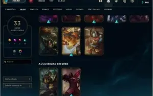 CONTA LOL - LVL 103 - 33 SKINS