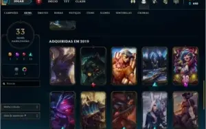 CONTA LOL - LVL 103 - 33 SKINS
