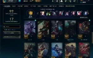 Unranked com 35 Champs e 7 Skins
