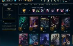 Unranked com 35 Champs e 7 Skins