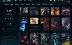 CONTA COM TODAS SKINS MAIS RARAS DO JOGO