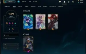 CONTA COM TODAS SKINS MAIS RARAS DO JOGO