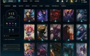 Conta unranked com neo pax sivir, rammus rei e kayle juiza
