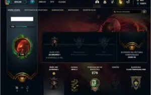 Conta unranked com neo pax sivir, rammus rei e kayle juiza