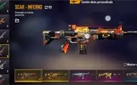 CONTA FREE FIRE GEMADA, DIVERSAS SKINS, LEVEL 60, DIAMANTE 1