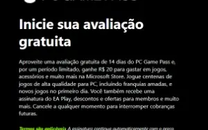 Gamepass Pc 14 Dias (Contas Novas Apenas)