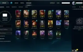 Conta League Of Legends - Ouro 5 - 21 Campeoes + 3 Skins