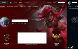 Conta League Of Legends - Ouro 5 - 21 Campeoes + 3 Skins