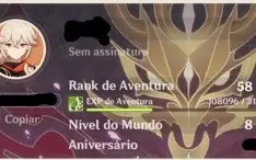 Conta Genshin AR 58 região NA - 11 5*, DPS fortes