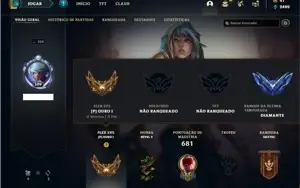 Conta Unranked com TODOS os champs e 211 Skins + 3 Prestigio