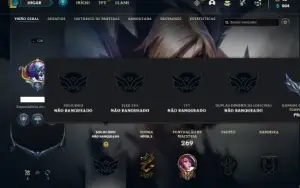 Conta Unranked com 120 Champs e 63 Skins