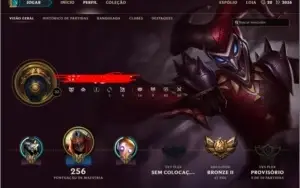 Conta LOL , 53 Champs , 18 Skins , Runa AP/AD , Bronze 2
