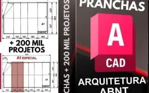 Pranchas Abnt + Templates + 200 Mil Projetos Autocad