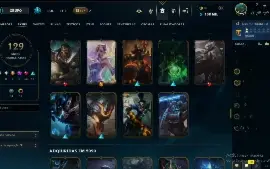 CONTA DE LOL Lvl 409 / Gold IV / 129 Skins / Annieversário
