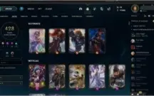 Conta de lol faltando uns 6 champs. 428 skins. Lvl 408. G4