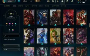 Prata 1 com 150 Champs e 121 Skins ( TOP / JG / MID )