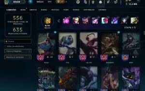 Prata 1 com 150 Champs e 121 Skins ( TOP / JG / MID )