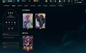 Prata 1 com 150 Champs e 121 Skins ( TOP / JG / MID )