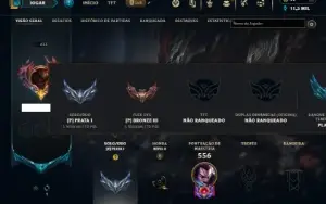 Prata 1 com 150 Champs e 121 Skins ( TOP / JG / MID )