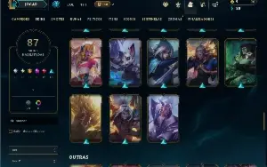 Unranked com 85 Champs e 87 Skins ( MID / JG )
