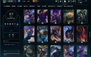 Unranked com 85 Champs e 87 Skins ( MID / JG )