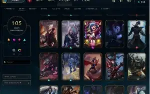 Conta League of Legends 105 skins 135 campeões