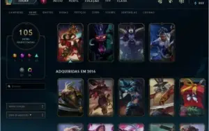 Conta League of Legends 105 skins 135 campeões