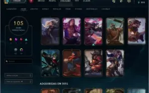 Conta League of Legends 105 skins 135 campeões
