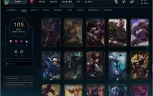 Conta League of Legends 105 skins 135 campeões