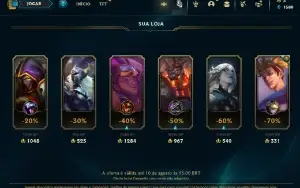 CONTA DE LOL UNRANKED C/ KATARINA ACADEMIA DE BATALHA