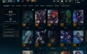 Unranked com 45 Champs e 8 Skins