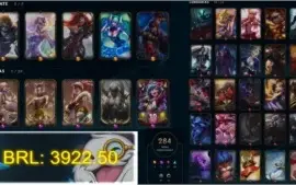 Conta Platina IV - 284 Skins - 132 Campeões