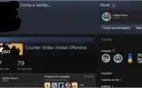 Conta-csgo/ouro4/prime/+medalha 2019
