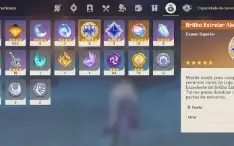 AR 57 - 12 personagens 5* + 4 armas 5* + mapas 100%