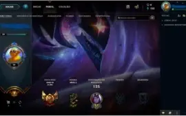 Conta de lol com mais de 40 champ, 27 skins