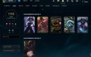 Conta LoL de 2012