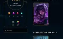 Conta LoL de 2012