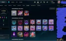 Vendo conta League of Legends com 99 skins