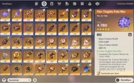 Conta Endgame Genshin Impact AR 56 com 7 Personagens T5