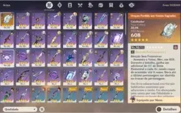 Conta Endgame Genshin Impact AR 56 com 7 Personagens T5