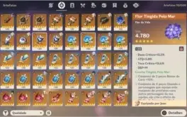 Conta Endgame Genshin Impact AR 56 com 7 Personagens T5