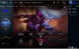 Conta lol smurf com skin Kat