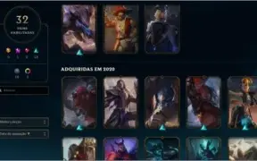 conta lol, plat 4, mais de 20k de essencia azul