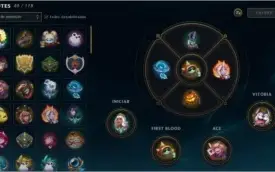 conta lol, plat 4, mais de 20k de essencia azul