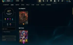 Conta Unranked com 85 Champs e 47 Skins (SERVIDOR N.A)