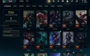 Conta Unranked com 85 Champs e 47 Skins (SERVIDOR N.A)