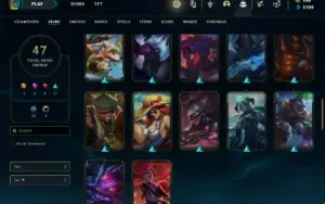 Conta Unranked com 85 Champs e 47 Skins (SERVIDOR N.A)