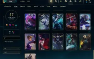 Conta Unranked com 85 Champs e 47 Skins (SERVIDOR N.A)