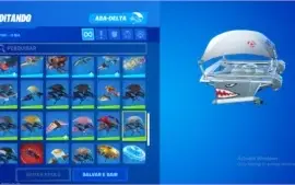 CONTA FORTNITE SEASON 1 COM TUBARÃO MAKO E CEIFADOR