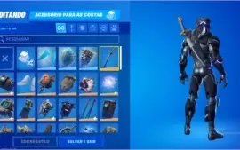 CONTA FORTNITE SEASON 1 COM TUBARÃO MAKO E CEIFADOR